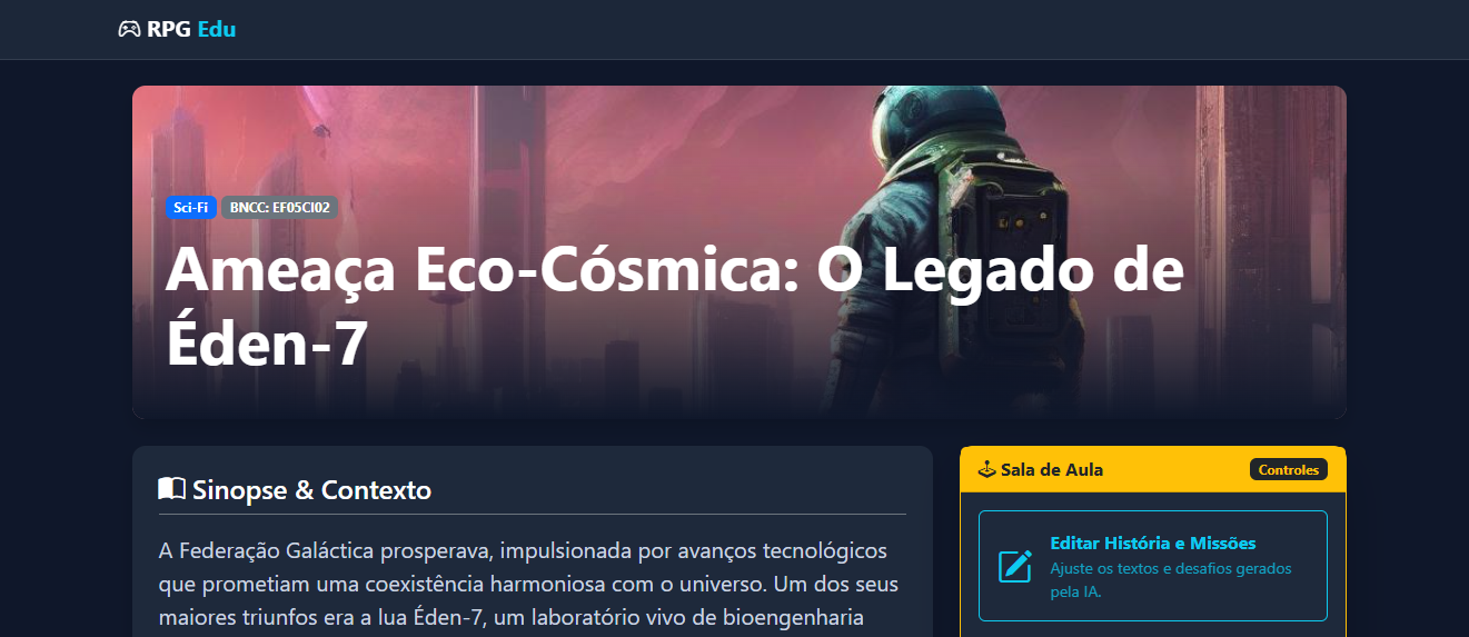 Demonstração do Framework RPG EDU